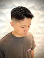 銀座マツナガ 浅草店&nbsp;メンズパーマ/短髪パーマ/濡れパンフェードスタイル
