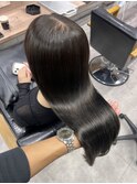 透明感グレージュ髪質改善トリートメント