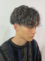 エルマーク 大宮(L-MARK)&nbsp;メッシュハイライトスパイラルパーマツイストパーマツーブロック