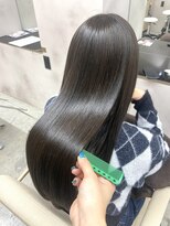 エルフレームバイワンラヴェスト(L'FLAME by one Lovest)&nbsp;髪質改善ストレート、グレージュカラー/長野駅前L'FLAME