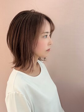 ウォーターリリー 川西店(Water Lily) 白髪ぼかし似合わせ大人ミディアムレイヤー40代50代60代◎