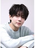 メンズヘアラウンドマッシュシースルー