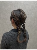 編みおろしツイン