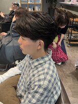 スタイルメンズ 藤沢(STYLE MEN)&nbsp;STYLE MENメンズカットリバースセンターパートニュアンスパーマ