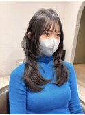 ハッシュカット／アニメバング／韓国レイヤーカット／ウルフ