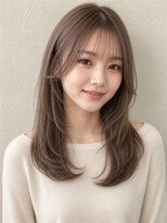 ラピッシュ五香店 ロングレイヤー+ミルクティーベージュ