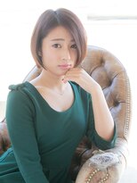 リリアン 表参道(relian)&nbsp;長め斜め前髪×ショート　耳掛け