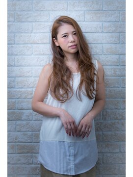 ヘアーアートシフォン 池袋西口店(Hair art chiffon) ブルージュ3Ｄカラー厚めバング似合わせカットヴェールウェーブ