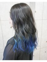 ヘアテリア リュウ 大塚(hair teria ryu) グラデーション裾カラーブルー