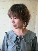 マッシュショートウルフ×ベージュグラデーション！　遠藤至