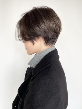 モリオフロムロンドン 原宿本店(morio from London) 【morio 原宿】ハンサムショート　前髪なし　センターパート