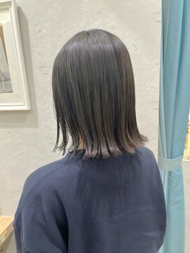 ロンドプランタン 恵比寿(Lond Printemps) 大人気◎ぱつっとミディブリーチなし透明感グレージュ【中居】