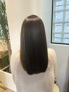 ナインスフロア(9NINTH FLOOR) 髪質改善トリートメント/酸性ストレート/オリーブべージュカラー