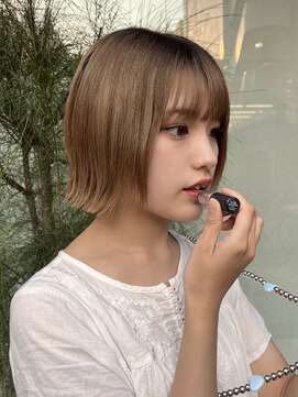 ゼスト 八王子店(ZEST) 外ハネボブ/ブラウンカラー【佐々木麻衣に】