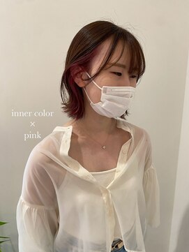 シェリッシュルーチェ(Sheriche luce) ボブ×インナーカラー