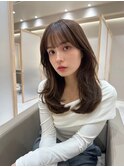 髪質改善＊毛先カールネビージュブラウン＊美髪 【Zina 宮益坂】