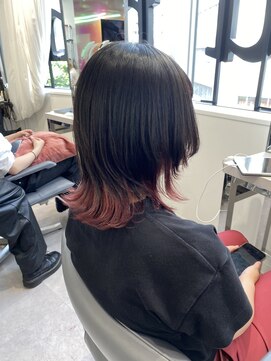 ユーフォリア 渋谷グランデ(Euphoria SHIBUYA GRANDE) インナーカラー デザインカラー メンズウルフ