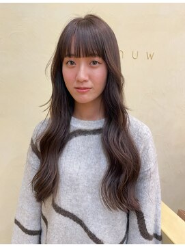 スニュウ(snuw) 【snuw mina】レイヤーカット/顔まわりカット/透明感カラー