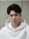 LIPPS立川 ベリーショートフェザーパーマ風オールバック