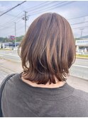 くびれヘア　ふんわりワンカール　夏カラー　スタイルチェンジ