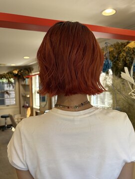 ヴィーヴォ オモテサンドウ(Vivo omotesando) ボブ/切りっぱなし/オレンジ/ボルドー/レイヤーカット/20代/30代