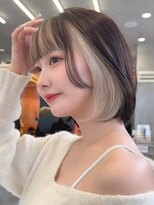 ロンド ストラーダ 心斎橋(Lond strada)&nbsp;レイヤーボブ×ハイトーン[心斎橋/髪質改善]