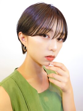 ラフィス ヘアー ラヴィ 寝屋川店(La fith hair lavie) 【La fith】丸みショート×シースルーバング