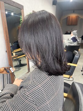 リアン(lien) ブリーチ無しカラー×ダークグレー