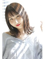 エムプラス センター北(M.plus)&nbsp;【M.plusヨツバコ店】セミウエットなツヤカラーと外ハネミディ