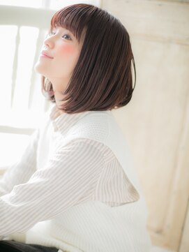 モッズ ヘア 福岡姪浜店(mod's hair) *mod's姪浜*…シースルーバングエアーストレート前下がりボブf