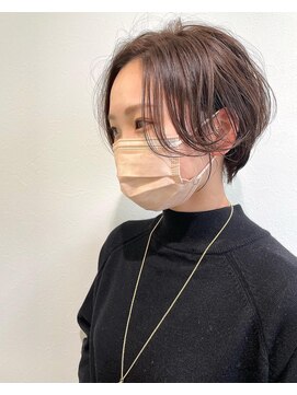 フレーム ヘア ルーム 天王寺駅前店(FRAME hair room) チークバング/ハンサムショート/前髪なし