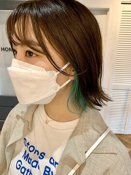 ホーミートウキョウ(HOMIE TOKYO) 渋谷×ケアブリーチ×イルミナカラー×イヤリングカラー