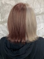 ココ 本八幡(KOKO) □デザインカラーレイヤーカットウエットヘアオリーブベージュ