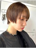 30代40代大人女性/前髪ありショートボブ/ショートヘア/髪質改善