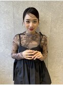 三軒茶屋_レディース_ヘアアレンジ_ヘアセット_タイト_黒髪_小顔