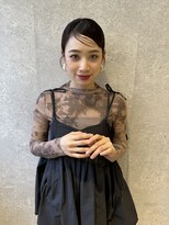 アース 三軒茶屋店(HAIR&MAKE EARTH) 三軒茶屋_レディース_ヘアアレンジ_ヘアセット_タイト_黒髪_小顔