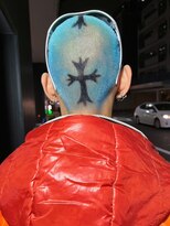 アルバム 池袋(ALBUM)&nbsp;ブルーグレージュ短髪ツーブロックマッシュ_ba491241