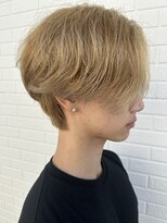 ヒュイル バイ ニアウ(Hwyl by Niau) メンズマッシュセンターパートスパイラルパーマニュアンスパーマ