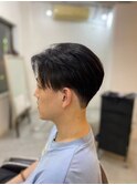 MEN'S HAIR黒髪刈り上げショートマッシュレイヤー
