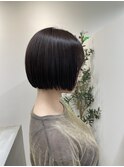 ミニボブ　透明感カラー