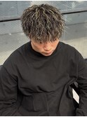 メッシュツイストスパイラルパーママッシュ束感眉毛