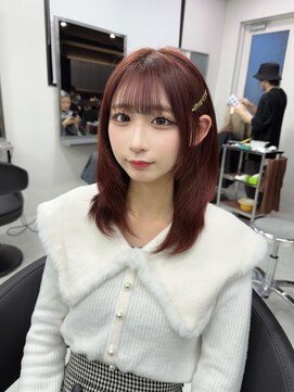 ベレーザシェルト(Beleza scelto) 12654髪質改善チェリーレッド黒髪アッシュブラックワインレッド