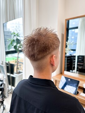 セイドット フクオカ(Say.FUKUOKA) 【メンズ★大名】ハイトーンカラー×刈り上げ×アップバング