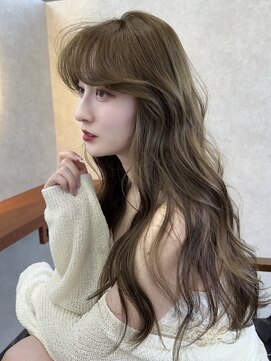 オズ 郡山桑野店(OZ) オリーブベージュ/レイヤーカット