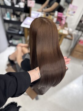 ハピネス 梅田茶屋町店(HAPPINESS) 韓国ヘア/レイヤー/髪質改善/顔周り/ブリーチなしマロンブラウン