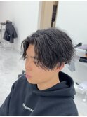 ツイストスパイラルパーマ/センターパート