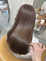 ロンドアジュール 横浜(Lond azur) オリーブグレー/韓国レイヤーカット/マロンベージュ/黒髪/小顔