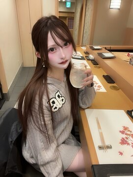 オズ 梅田店(OZ) ウォームブラウン/バージンレミーエクステ40枚