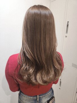 アメリ(ameri) 【ameri akari】ダブルカラーベージュ/ロング/レイヤーカット