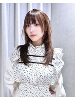 カシュカシュ 表参道(cache cache)&nbsp;薄め前髪顔まわりレイヤーカットシースルー前髪ハッシュカット